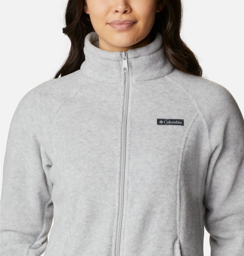 Grey Women's Columbia Benton Springs Full Zip Fleece Jacket | HTUZK-7082