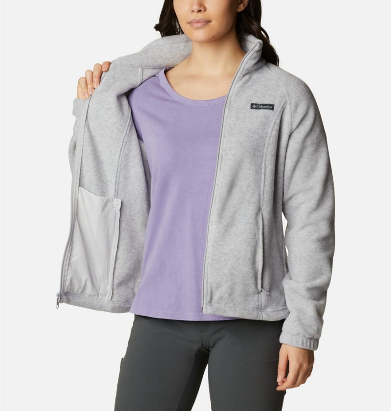 Grey Women's Columbia Benton Springs Full Zip Fleece Jacket | HTUZK-7082