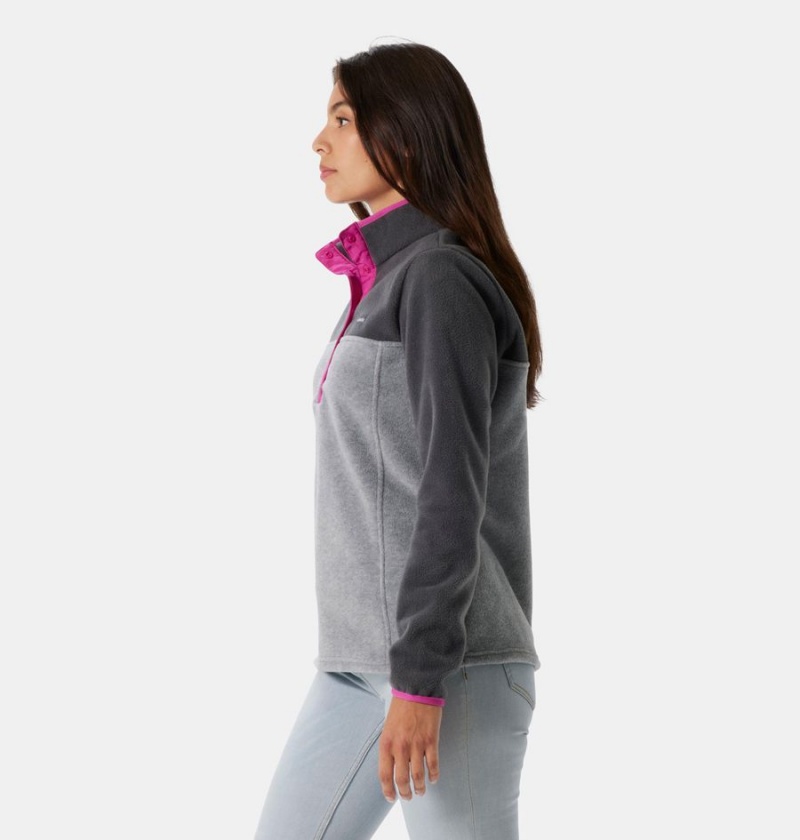 Grey Women's Columbia Benton Springs Half Snap Fleece Pullover | MNRYH-9763