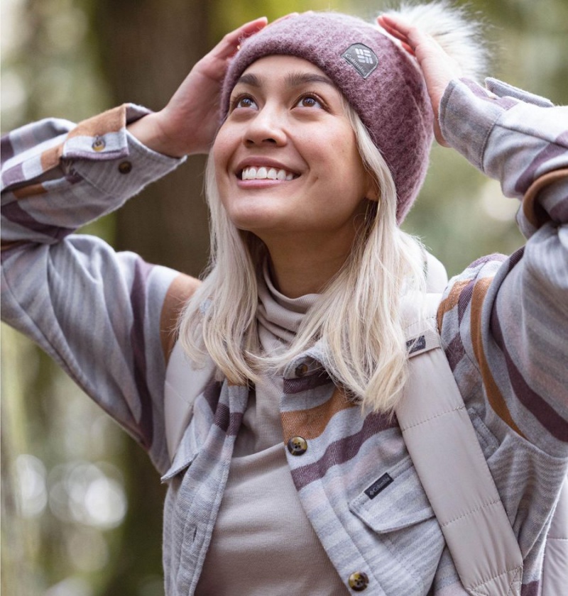 Grey Women's Columbia Calico Basin Jacket Shirt | QNOCH-3704