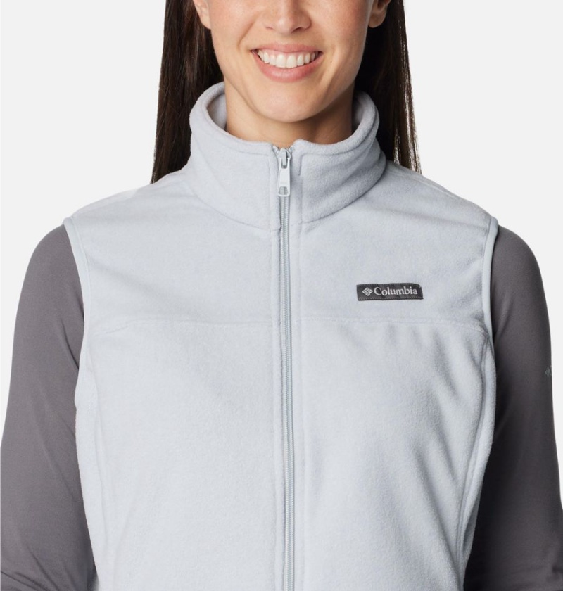 Grey Women's Columbia Castle Dale Fleece Vest | SAKJC-4603