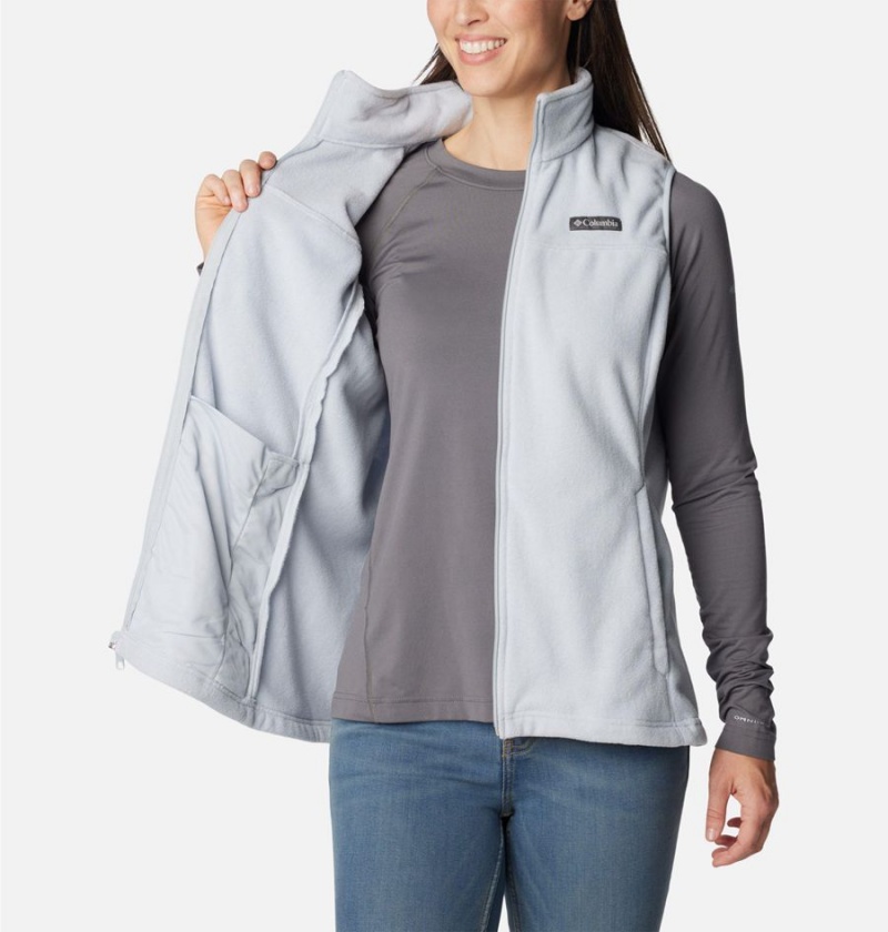 Grey Women's Columbia Castle Dale Fleece Vest | SAKJC-4603