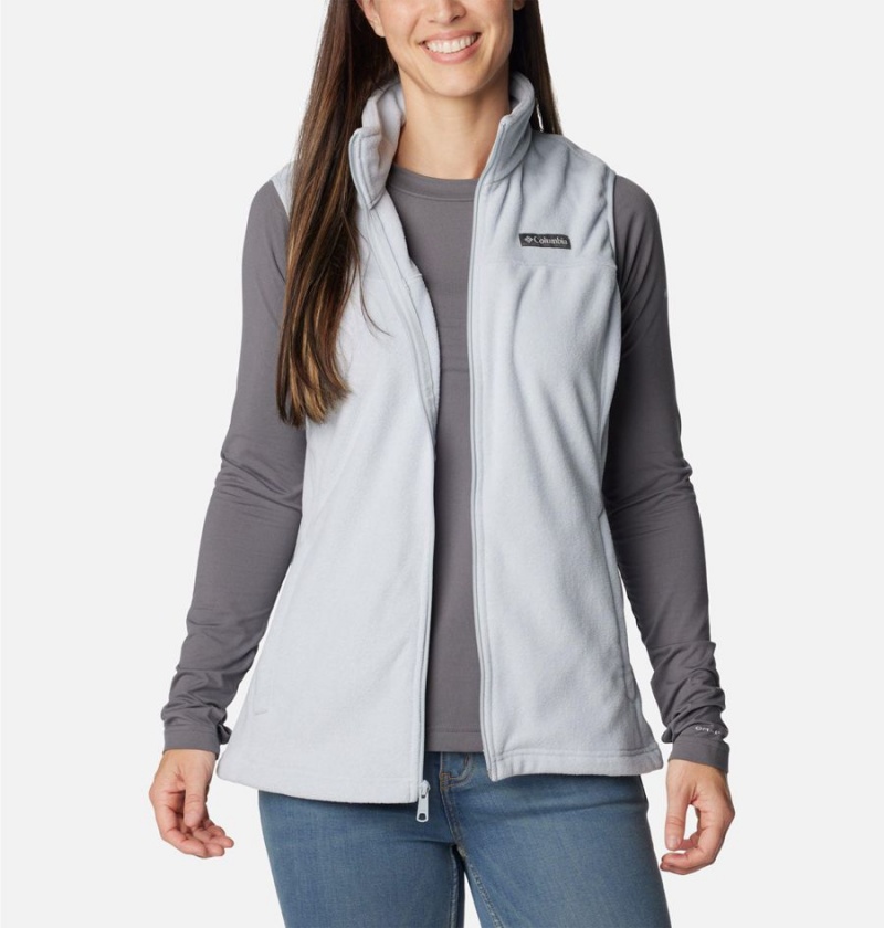 Grey Women's Columbia Castle Dale Fleece Vest | SAKJC-4603