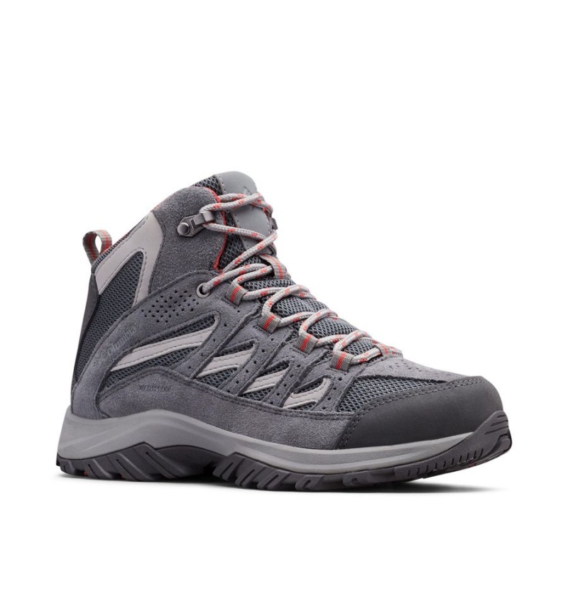 Grey Women's Columbia Crestwood Mid Waterproof Boot Hiking Shoes | XATEK-0467