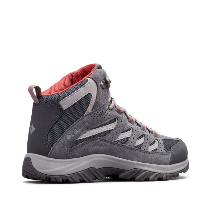 Grey Women's Columbia Crestwood Mid Waterproof Boot Hiking Shoes | XATEK-0467