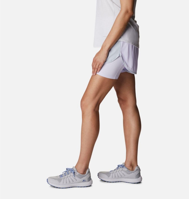 Grey Women's Columbia Endless Trail 2-in-1 Shorts | QJBUP-2906