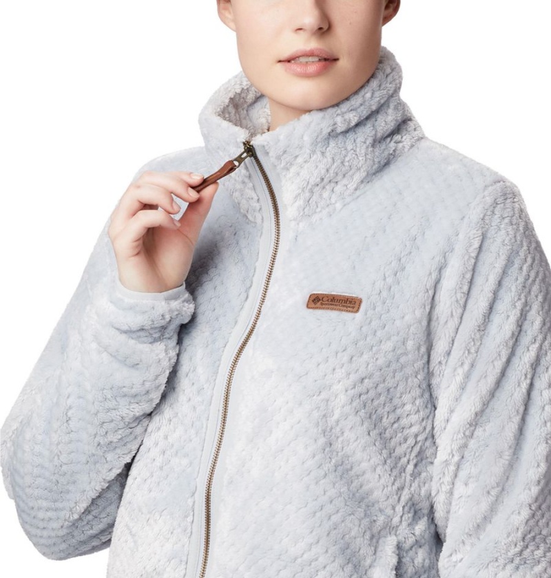 Grey Women's Columbia Fire Side II Sherpa Full Zip Fleece Jacket | CVNJX-6753