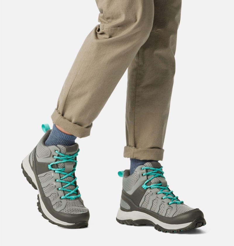 Grey Women's Columbia Granite Trail Mid Waterproof Hiking Shoes | PQMOI-4960