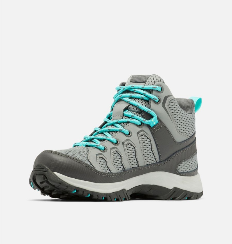 Grey Women's Columbia Granite Trail Mid Waterproof Hiking Shoes | PQMOI-4960