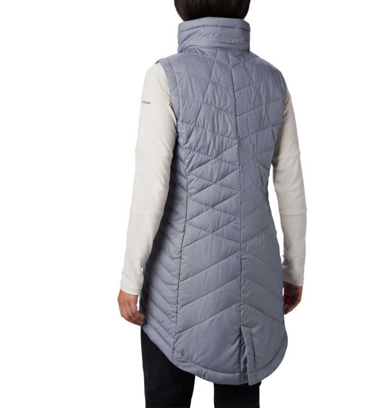 Grey Women's Columbia Heavenly Long Vest | QPCGS-9072