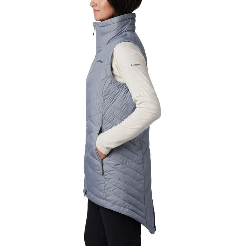 Grey Women's Columbia Heavenly Long Vest | QPCGS-9072