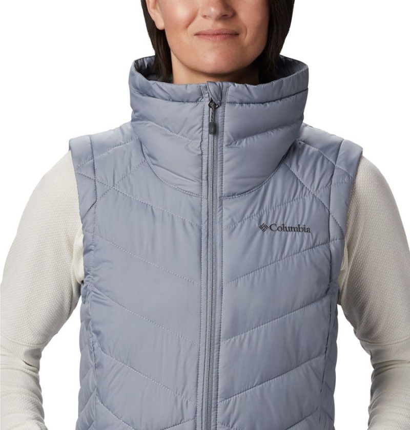 Grey Women's Columbia Heavenly Long Vest | QPCGS-9072