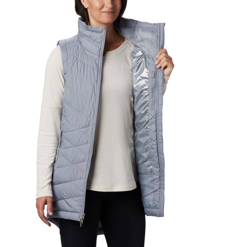 Grey Women's Columbia Heavenly Long Vest | QPCGS-9072