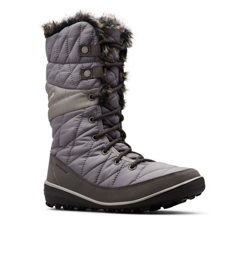 Grey Women's Columbia Heavenly Omni Heat Waterproof Boots | CFUGX-1047