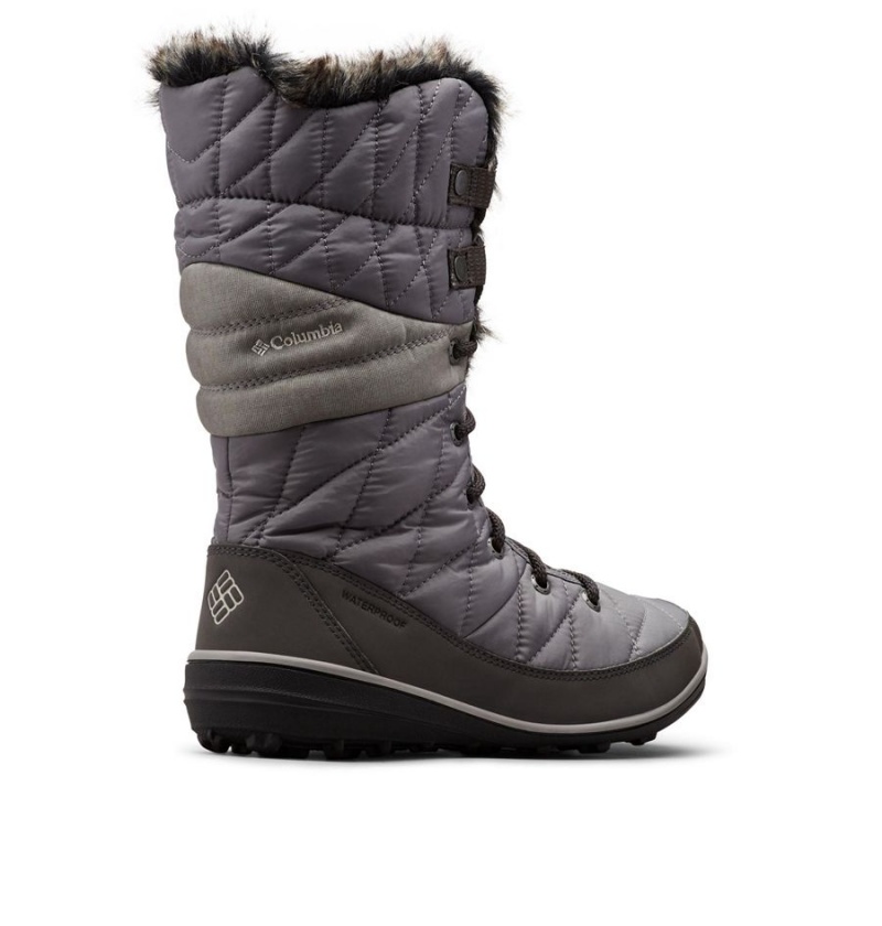 Grey Women's Columbia Heavenly Omni Heat Waterproof Boots | CFUGX-1047