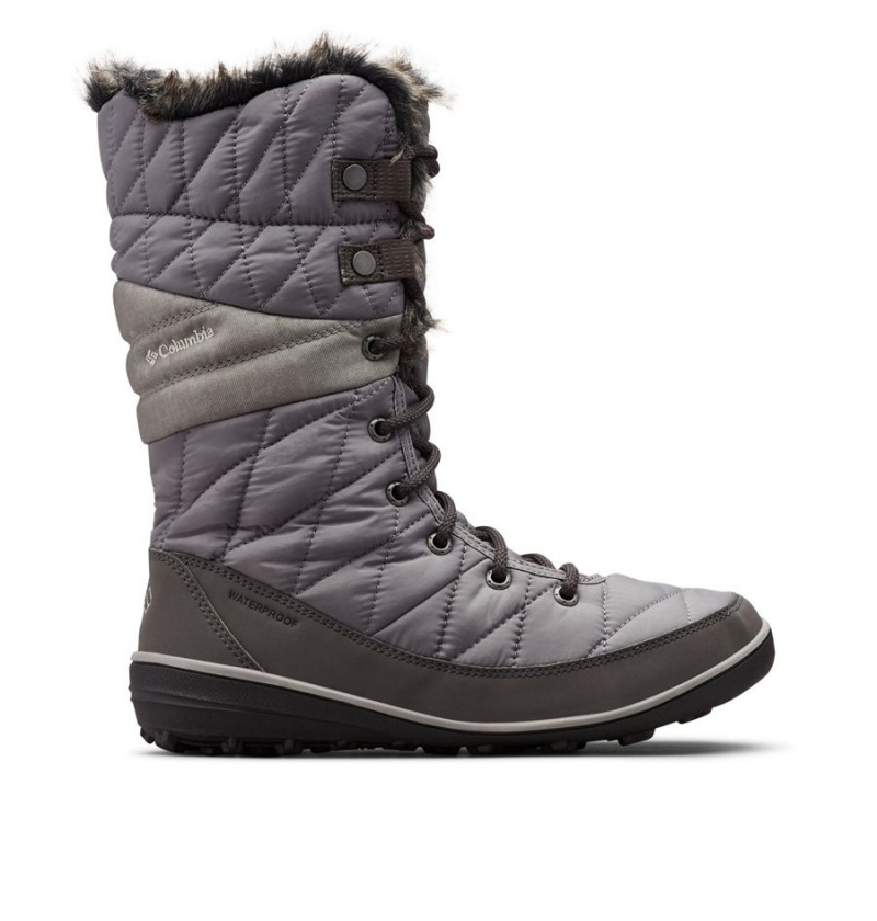 Grey Women\'s Columbia Heavenly Omni Heat Waterproof Boots | CFUGX-1047