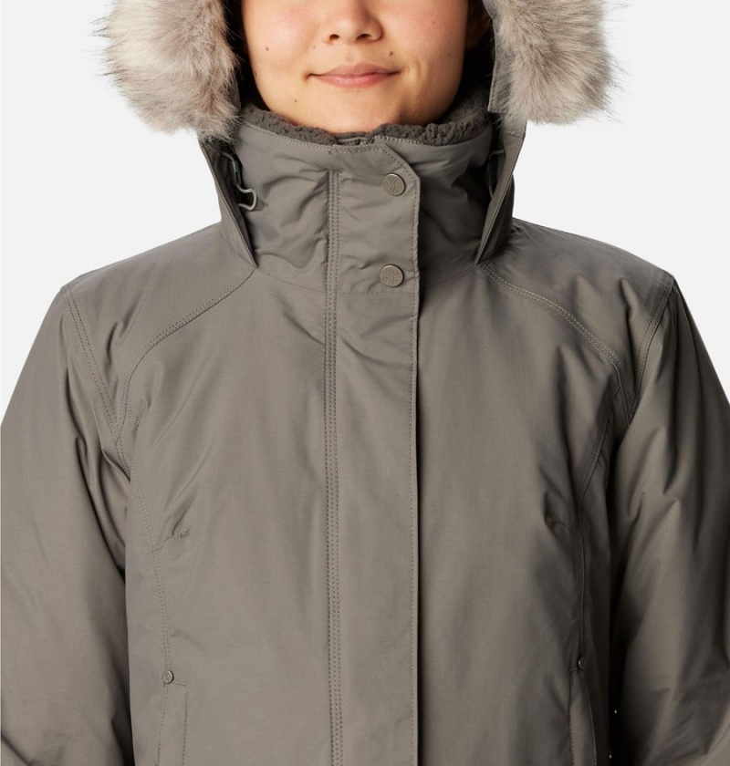 Grey Women's Columbia Icelandite TurboDown Coats | YJVLZ-8791