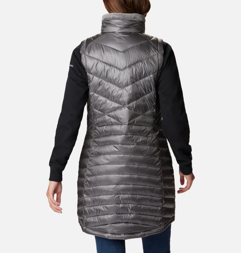 Grey Women's Columbia Joy Peak Long Vest | XTYES-3572