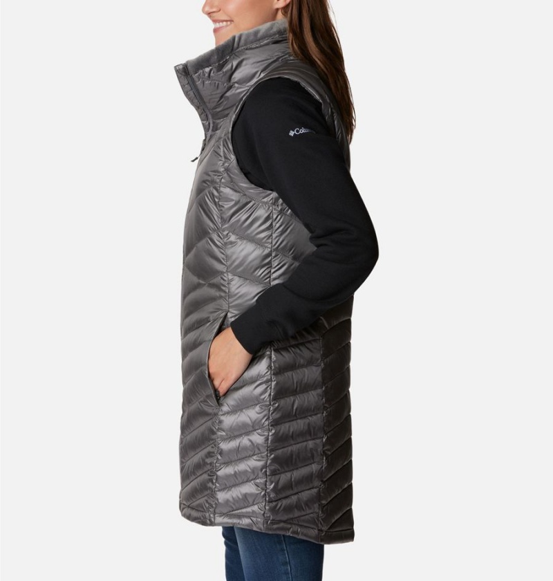 Grey Women's Columbia Joy Peak Long Vest | XTYES-3572