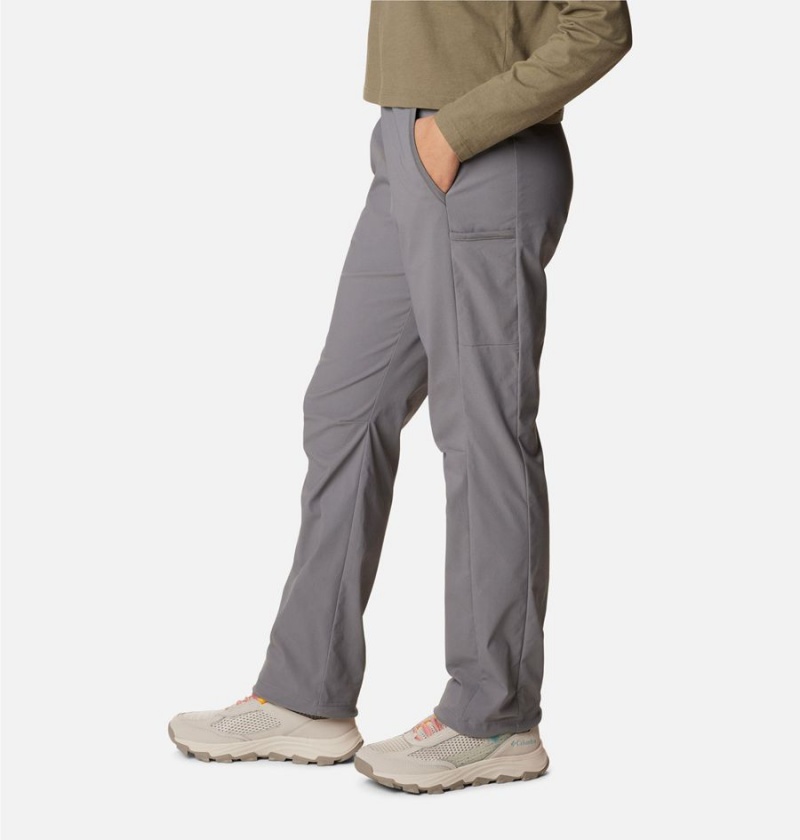 Grey Women's Columbia Leslie Falls Pants | BZDNS-7582