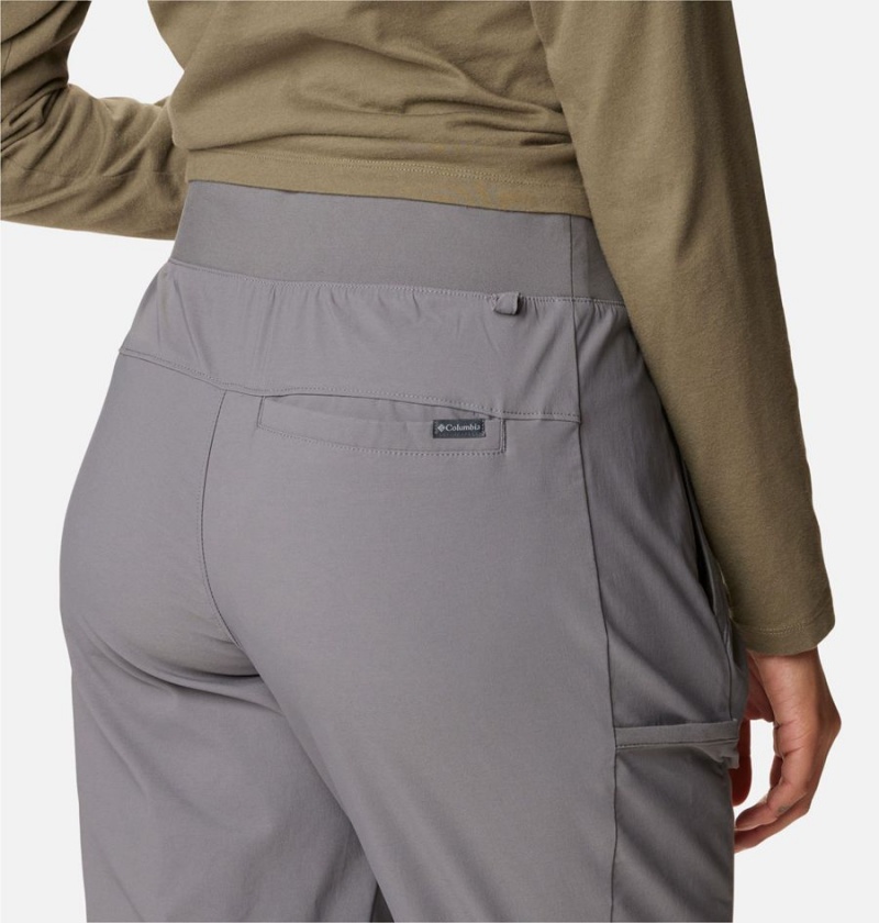 Grey Women's Columbia Leslie Falls Pants | BZDNS-7582