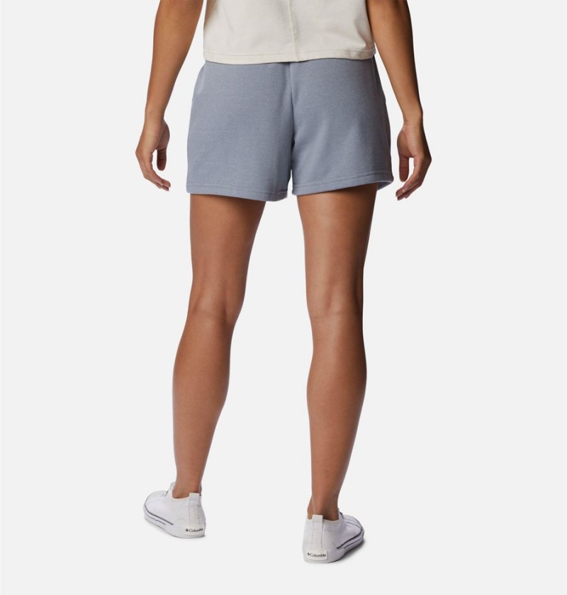 Grey Women's Columbia Logo III French Terry Shorts | SVFBG-2560