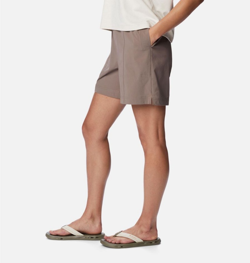 Grey Women's Columbia Magnolia Springs Pull On Shorts | KDTIU-8907