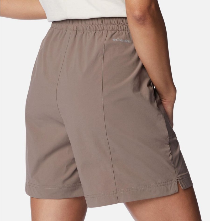 Grey Women's Columbia Magnolia Springs Pull On Shorts | KDTIU-8907