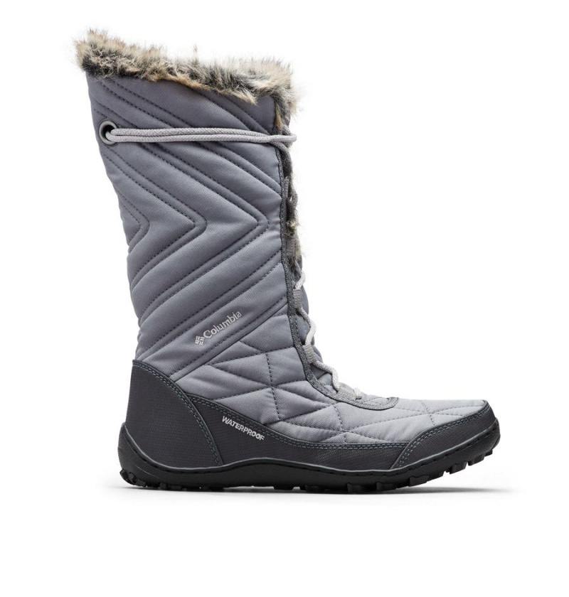 Grey Women\'s Columbia Minx Mid III Boots | UOMZF-5682