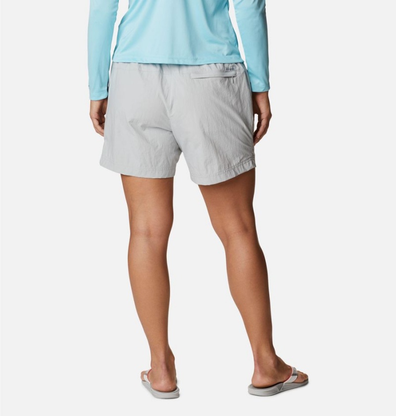 Grey Women's Columbia PFG Backcast Water Shorts | PLSMG-5318