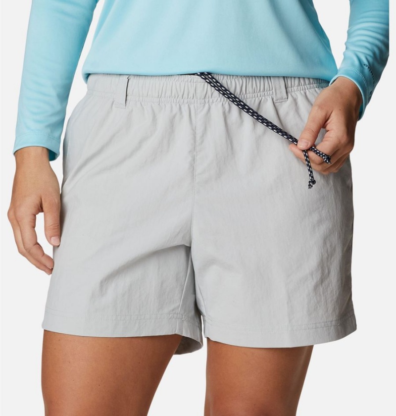 Grey Women's Columbia PFG Backcast Water Shorts | PLSMG-5318