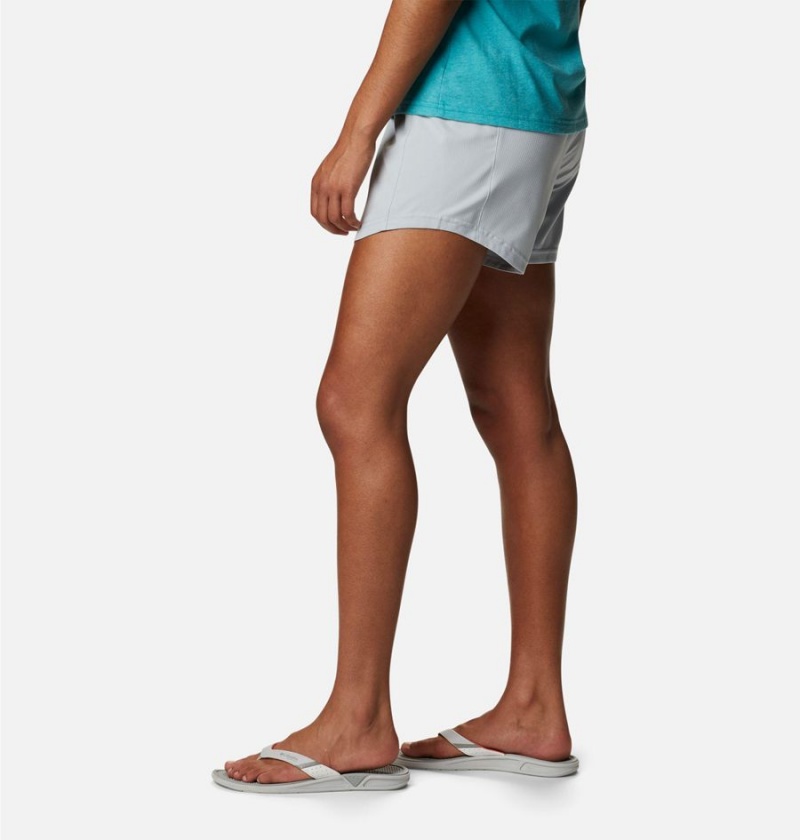 Grey Women's Columbia PFG Tamiami Pull-On Shorts | HTWCX-8216