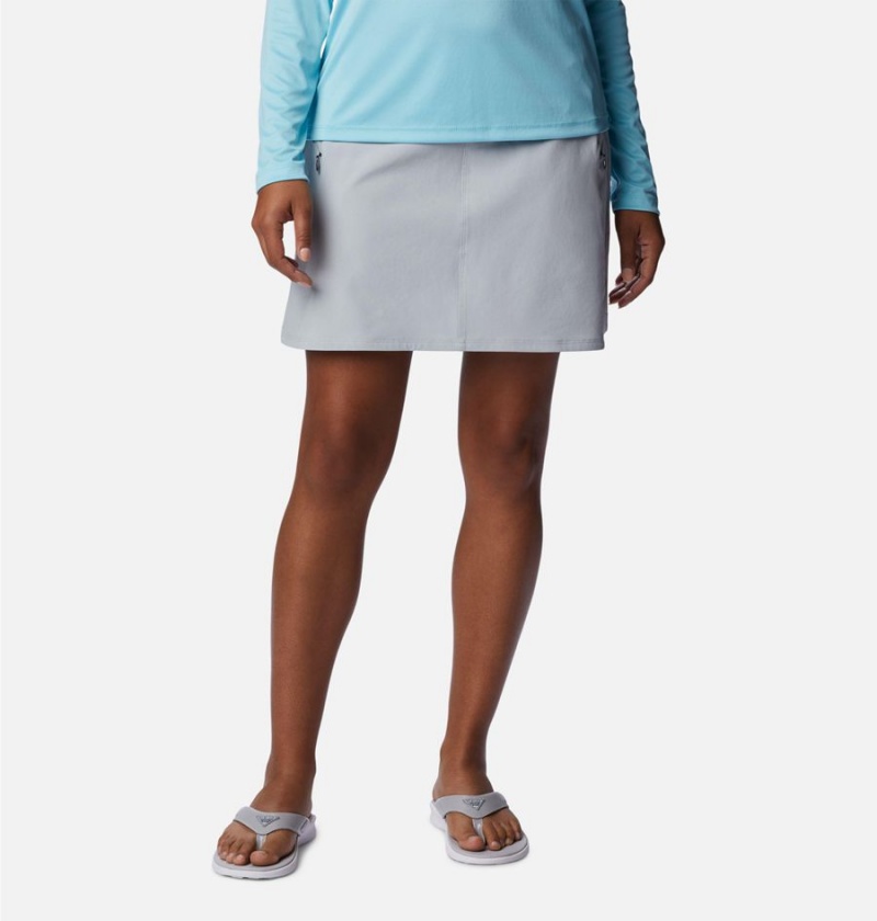 Grey Women\'s Columbia PFG Tidal Skirts | XIPBT-0592