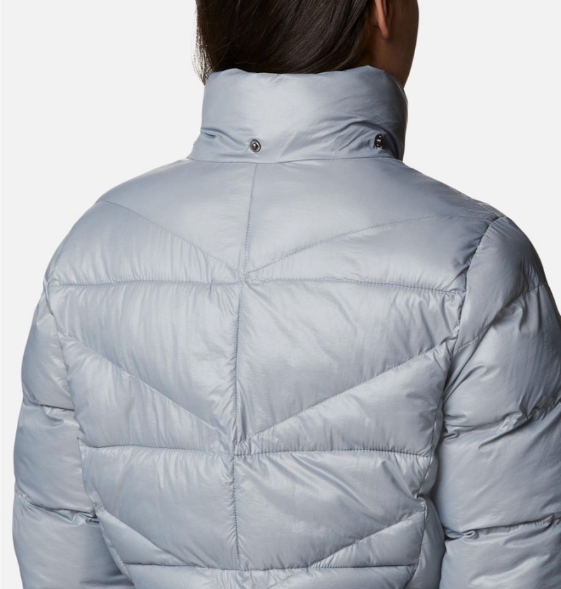 Grey Women's Columbia Peak to Park II Insulated Hooded Puffer Jacket | DAQXH-8419