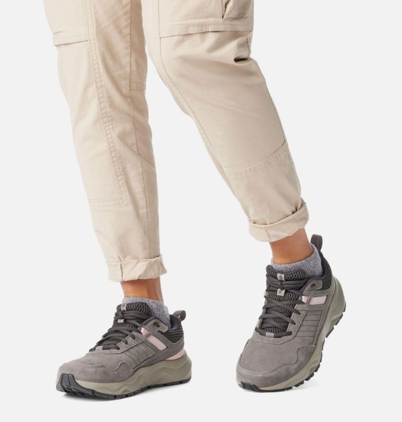 Grey Women's Columbia Plateau Venture Sneakers | CWTVF-7184