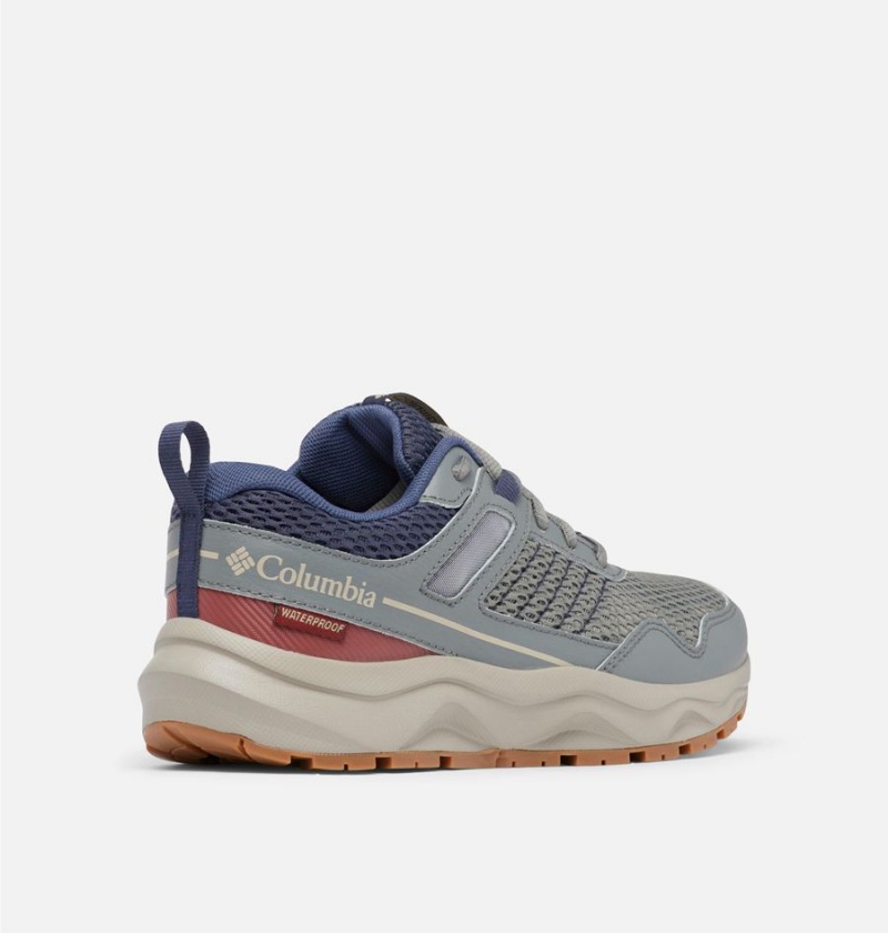 Grey Women's Columbia Plateau Waterproof Sneakers | VJYUR-3296