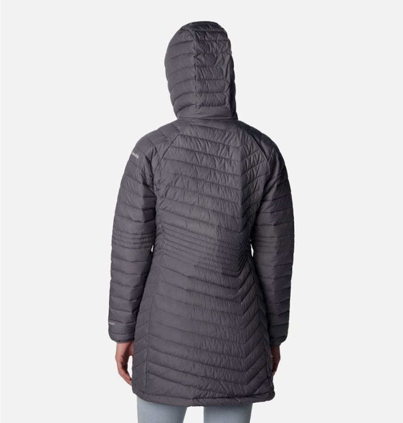 Grey Women's Columbia Powder Lite Mid Puffer Jacket | IDCOJ-6214