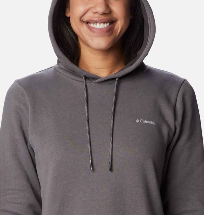 Grey Women's Columbia Rush Valley Long Hoodie | ICNQH-9407