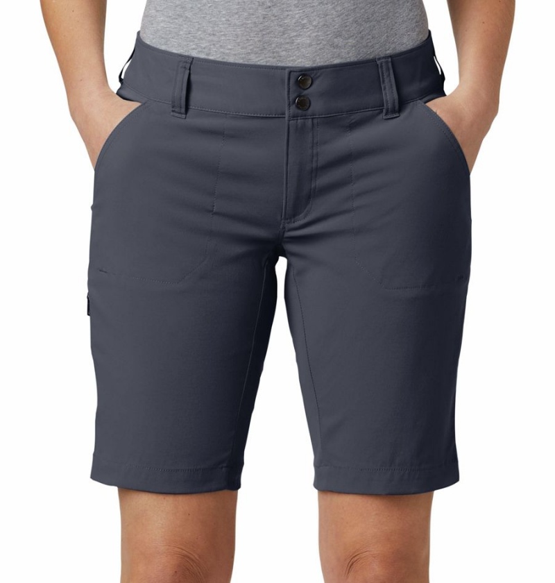 Grey Women's Columbia Saturday Trail Long Shorts | FLQPZ-1257