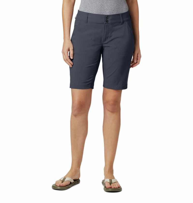 Grey Women\'s Columbia Saturday Trail Long Shorts | FLQPZ-1257