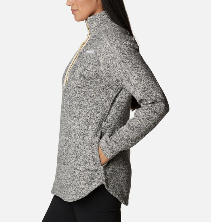 Grey Women's Columbia Sweater Weather Fleece Tunic Pullover | BAIJW-5027