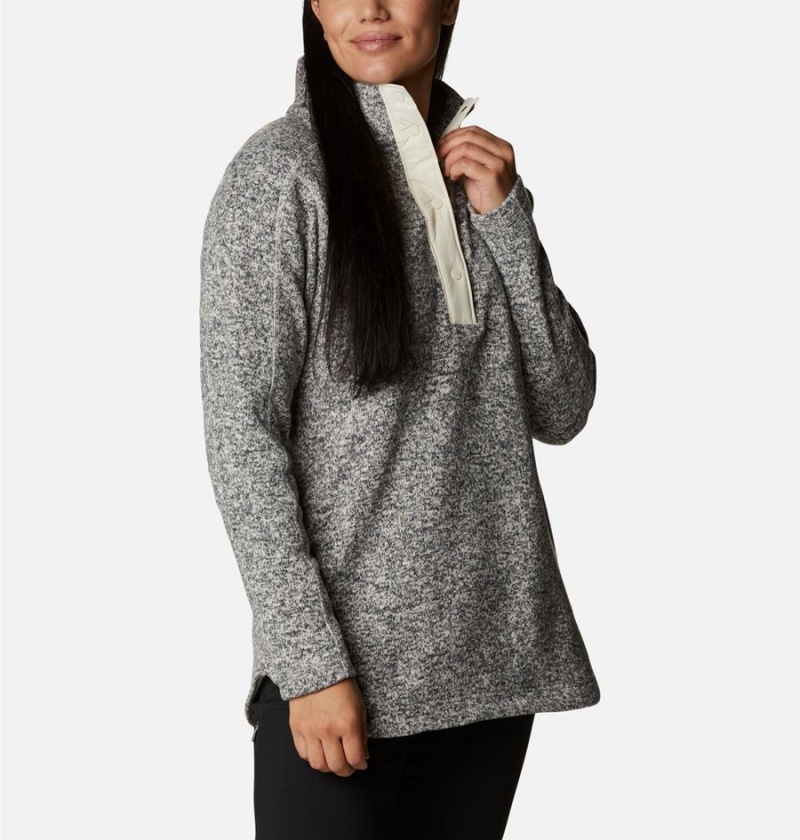 Grey Women's Columbia Sweater Weather Fleece Tunic Pullover | BAIJW-5027