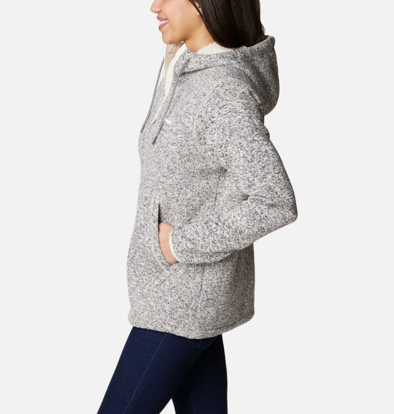 Grey Women's Columbia Sweater Weather Sherpa Full Zip Hooded Fleece Jacket | NRBLQ-2586