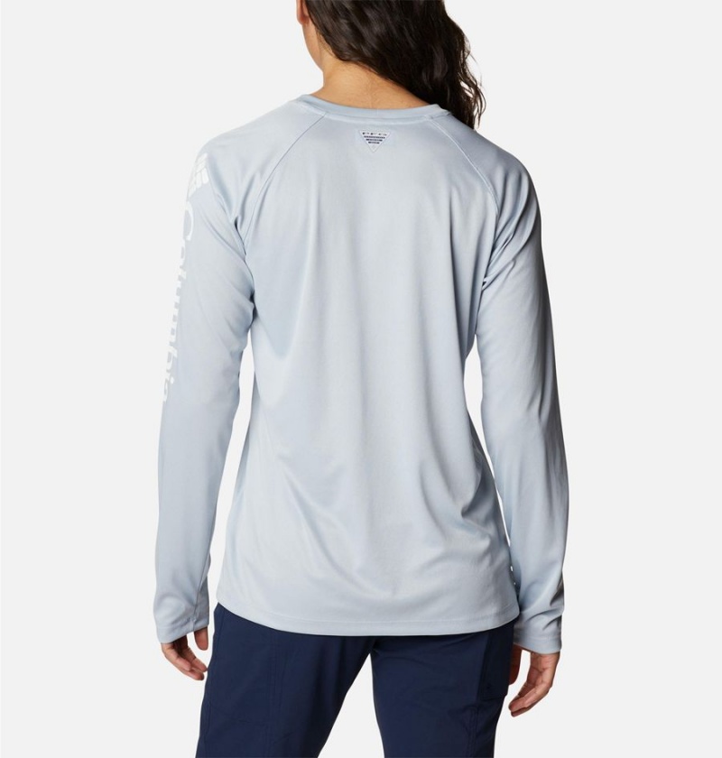 Grey Women's Columbia Tidal PFG Heather Long Sleeve T-Shirt | VXHSI-4982