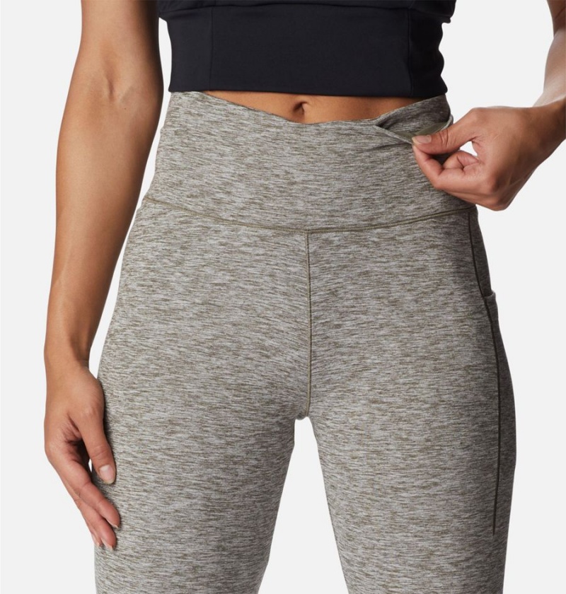 Grey Women's Columbia Weekend Adventure Leggings Pants | TZEIQ-0172