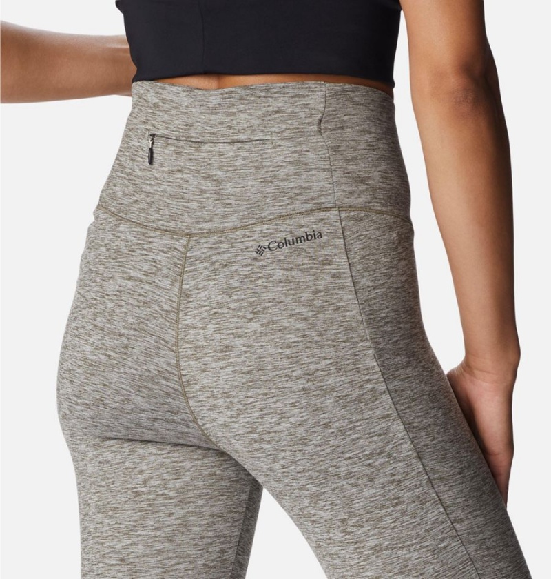 Grey Women's Columbia Weekend Adventure Leggings Pants | TZEIQ-0172