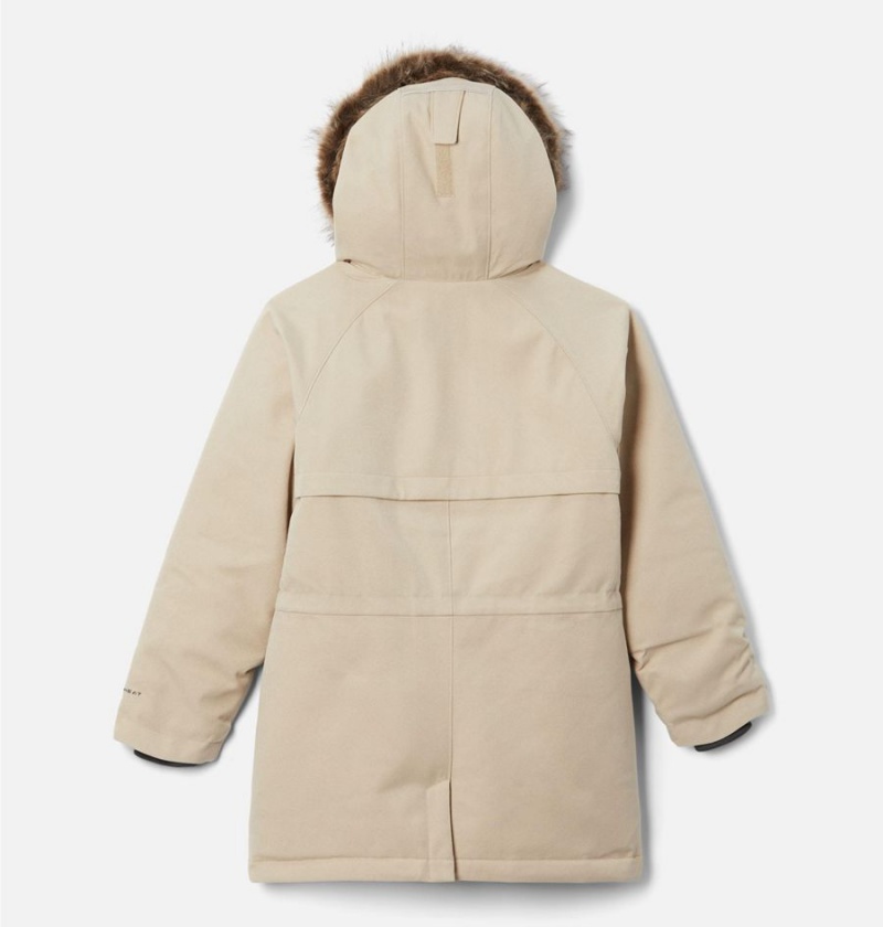 Khaki Kids' Columbia Boundary Bay Down Parka Jacket | WAPYV-4508