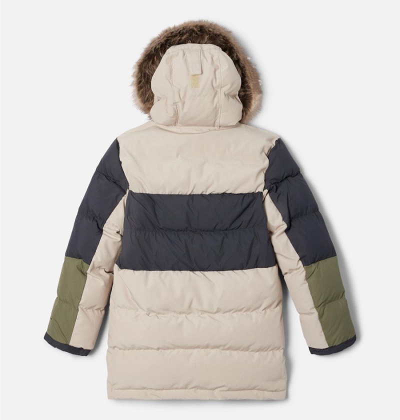 Khaki Kids' Columbia Marquam Peak Fusion Insulated Parka Jacket | THCYS-3980