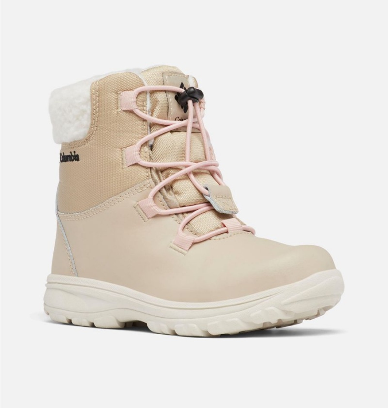 Khaki Kids' Columbia Moritza Boots | CJAEK-5430