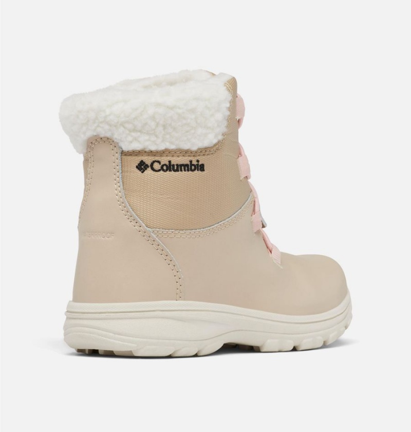 Khaki Kids' Columbia Moritza Boots | CJAEK-5430